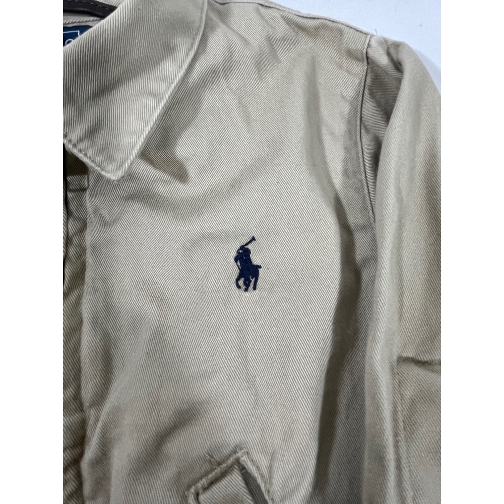 Polo Ralph Lauren Kids Toddler Khaki Twill Jacket Embroidered Pony Sz 12 Months - Picture 3 of 8